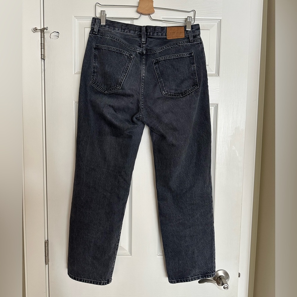 Denim Forum Marlo High Rise Loose Black Jeans - Picture 2 of 4
